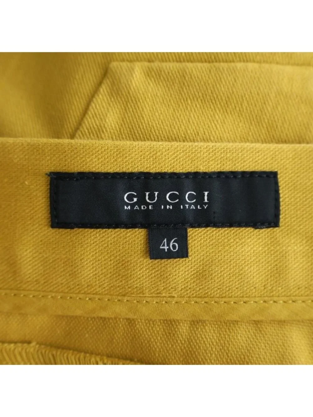Gucci Pants Cotton 5 Pockets Yellow XZ